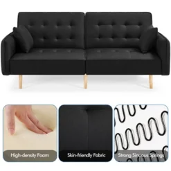 Yaheetech Convertible Sofa Bed Tufted Futon Couch With USB Ports For Living Room 12 Yaheetech Convertible Sofa Bed Tufted Futon Couch With USB Ports For Living Room -Chic Furniture Store GUEST 00b9f362 bfe6 40ca ab34 62e5082a2b27
