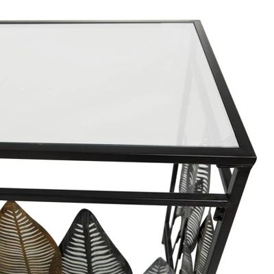 30" X 44" Contemporary Metal Console Table - Olivia & May 3 30" X 44" Contemporary Metal Console Table - Olivia & May - Image 3