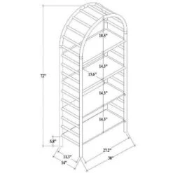 72" Holladay Curved Wooden Bookcase - Threshold™ Designed With Studio McGee -Chic Furniture Store GUEST 02d306c2 b728 424b 85ec e8a3f4144d26
