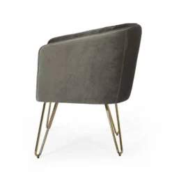 Grelton Modern Glam Velvet Club Chair With Hairpin Legs - Christopher Knight Home -Chic Furniture Store GUEST 04eb74d3 7ca4 4210 986d b2b057a1dd09