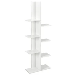 Costway 8-shelf Bookcase Freestanding Tree Shelf Display Storage Stand BlackWhite -Chic Furniture Store GUEST 06455268 f82d 48cb 9b61 60ee0804c9d9