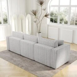 NicBex Couches For Living Room 44.9" Single Sofa Minimalist Corduroy Upholstered Sofa Couch With Pull Out Storage And 1 Piilow For Bedroom -Chic Furniture Store GUEST 0736b7f8 33f2 4fc3 94af 2c38c84e342a