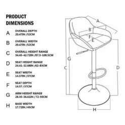 Set Of 2 Mid Century Modern Leatherette Gaslift Adjustable Swivel Barstool - Glitzhome -Chic Furniture Store GUEST 07f7b960 b89e 4e45 90c3 6eba78896f83