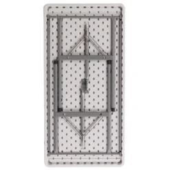 Emma And Oliver 4-Foot Granite White Plastic Folding Table - Banquet / Event Folding Table -Chic Furniture Store GUEST 08e4950d 14b4 4564 930c 6ebd655f9474
