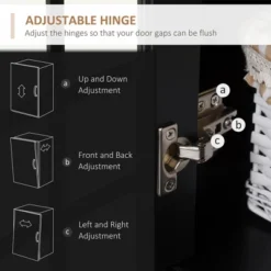 HOMCOM Kitchen Buffet With Hutch, Storage Pantry With 3 Cabinets, 2 Open Shelves And Large Countertop 11 HOMCOM Kitchen Buffet With Hutch, Storage Pantry With 3 Cabinets, 2 Open Shelves And Large Countertop -Chic Furniture Store GUEST 09547cbf fd51 4fa9 8c0a b5db103833db