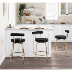 Set Of 2 Rhonda Glam Counter Height Barstools - LumiSource -Chic Furniture Store GUEST 0a03ed98 aaf6 4d4d 860d 83e2bee9615d