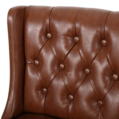 Set Of 2 Bayliss Contemporary Wingback Barstools - Christopher Knight Home 2 Set Of 2 Bayliss Contemporary Wingback Barstools - Christopher Knight Home - Image 2