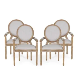 Set Of 4 Judith French Country Wood Upholstered Dining Chairs - Christopher Knight Home -Chic Furniture Store GUEST 0b1c5077 46a9 4053 be20 fd1aaf29be34