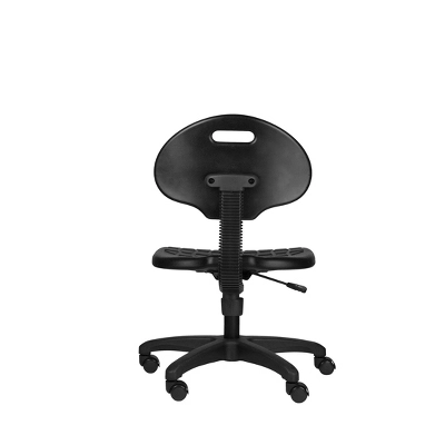 16"-21" Adjustable Height Polyurethane Task Office Chair Black- Hampden Furnishings 4 16"-21" Adjustable Height Polyurethane Task Office Chair Black- Hampden Furnishings - Image 4