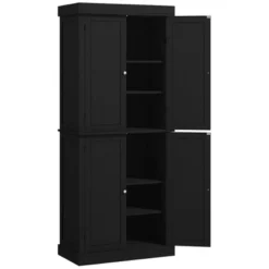 HOMCOM 72" Traditional Freestanding Kitchen Pantry Cupboard With 2 Cabinet, And Adjustable Shelves 10 HOMCOM 72" Traditional Freestanding Kitchen Pantry Cupboard With 2 Cabinet, And Adjustable Shelves -Chic Furniture Store GUEST 0cb527e3 ee76 4085 9803 c6404da4b286