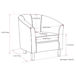 30" Parker Tub Chair - WyndenHall -Chic Furniture Store GUEST 0cb92ee3 aa37 44a4 8ba8 86117053caaf