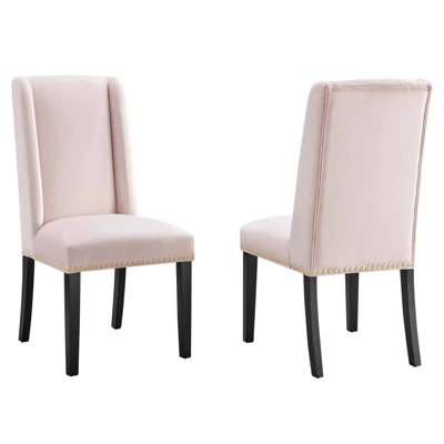 Set Of 2 Baron Performance Velvet Dining Chairs - Modway 12 Set Of 2 Baron Performance Velvet Dining Chairs - Modway - Image 12