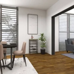 Industrial Metal Rectangle Wine Rack Black - Olivia & May -Chic Furniture Store GUEST 0e9e7ad1 dc2f 4020 a480 0c10b4d2cb14