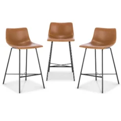 Set Of 3 24" Phillip Counter Height Barstools - Poly & Bark -Chic Furniture Store GUEST 1347bc1f 8fb0 40da 8e41 ceffbccad503