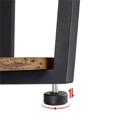 Yaheetech Industrial Side Table, Round Sofa Table With Storage Rack -Chic Furniture Store GUEST 1382c08b d1f6 445f bf7d a88aa1ae1037