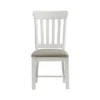 Set Of 2 Drake Slat Back Cushion Seat Side Chairs Rustic White/French Oak - Intercon