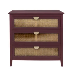 Archie Ash Wood Veneer 3-drawer And Pine Legs Accent Cabinet With Storage- Maison Boucle -Chic Furniture Store GUEST 1720fa77 ee69 4c9e 9043 3044c6e25e2b