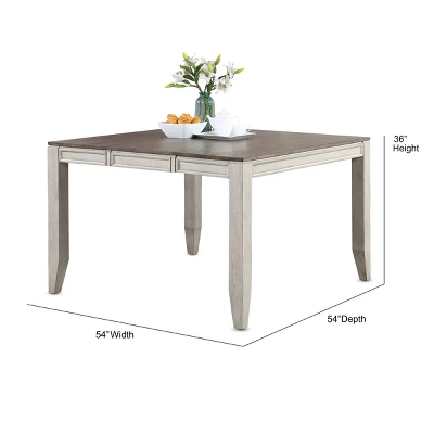 Abacus Counter Table Alabaster/Honey - Steve Silver Co. 6 Abacus Counter Table Alabaster/Honey - Steve Silver Co. - Image 6