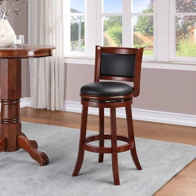 Boraam Industries Augusta Swivel 29" Barstool - Light Cherry 3 Boraam Industries Augusta Swivel 29" Barstool - Light Cherry - Image 3