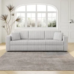 NicBex Couches For Living Room 44.9" Single Sofa Minimalist Corduroy Upholstered Sofa Couch With Pull Out Storage And 1 Piilow For Bedroom -Chic Furniture Store GUEST 18dd61d5 f3c3 471c 9fbd 508dff491139