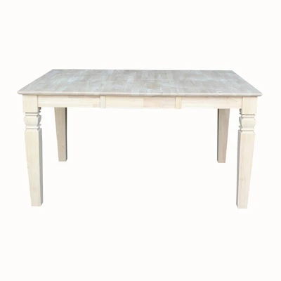 Java Butterfly Drop Leaf Extendable Dining Table - Unfinished - International Concepts 3 Java Butterfly Drop Leaf Extendable Dining Table - Unfinished - International Concepts - Image 3