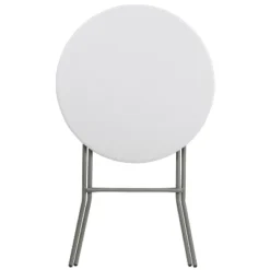 Flash Furniture 2.6-Foot Round Granite White Plastic Bar Height Folding Table -Chic Furniture Store GUEST 197e654a 514a 48e2 b3ce 2e089a3ff831