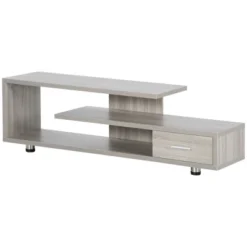 HOMCOM Modern TV Stand For TVs Up To 45", TV Cabinet With Storage Shelf And Drawer, Entertainment Center For Living Room Bedroom, Gray -Chic Furniture Store GUEST 19abf44f ddaf 471b 9dc0 47c3d8c849ef