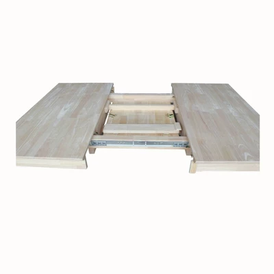 Java Butterfly Drop Leaf Extendable Dining Table - Unfinished - International Concepts 4 Java Butterfly Drop Leaf Extendable Dining Table - Unfinished - International Concepts - Image 4