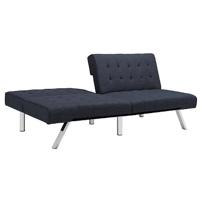 Eve Velvet Upholstered Convertible Futon - Room & Joy 2 Eve Velvet Upholstered Convertible Futon - Room & Joy - Image 2