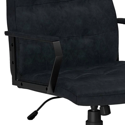 Parks Swivel Office Chair Distressed Blue - WyndenHall 2 Parks Swivel Office Chair Distressed Blue - WyndenHall - Image 2
