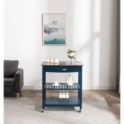 Holland Kitchen Cart With Stainless Steel Top - Boraam -Chic Furniture Store GUEST 1ba1f311 95a1 4772 818f a39a31876bc5