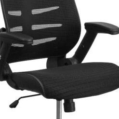 Emma And Oliver High Back Black Mesh Swivel Ergonomic Office Chair With Adjustable Flip-Up Arms 13 Emma And Oliver High Back Black Mesh Swivel Ergonomic Office Chair With Adjustable Flip-Up Arms -Chic Furniture Store GUEST 1ccefb27 b9d9 4cef 838b 158a83ebd414