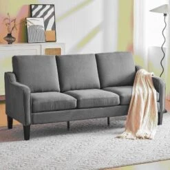 Erommy 3 Seat Sofa With 4 Wood Legs, Modern Sofa Couch For Living Room, Bedroom, Apartment, Office -Chic Furniture Store GUEST 1da8474a 56ed 4717 9e8d 7dc1b1e56ac7