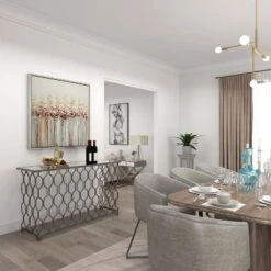 Contemporary Metal Pattern Console Table Silver - Olivia & May -Chic Furniture Store GUEST 1f75ad48 86e9 4919 84b5 59bcc3305e6c