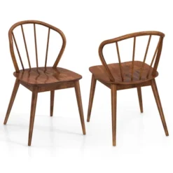Costway Wooden Dining Chair Set Of 2/4 With High Spindle Back Rubber Wood Legs Wide Seat 18 Costway Wooden Dining Chair Set Of 2/4 With High Spindle Back Rubber Wood Legs Wide Seat -Chic Furniture Store GUEST 2077a7fb 877b 41f6 87ed 7d590a766006