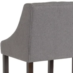 Merrick Lane Upholstered Barstool 30" High Transitional Tufted Barstool With Accent Nail Trim -Chic Furniture Store GUEST 21199b1c 2f41 42b5 9807 60fd7d0ae30d