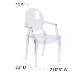 Flash Furniture Ghost Chair With Arms In Transparent Crystal -Chic Furniture Store GUEST 22d69344 6029 437f a6b4 bd4f688a48b6