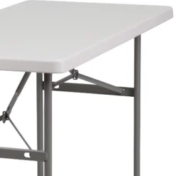 Emma And Oliver 4-Foot Granite White Plastic Folding Table - Banquet / Event Folding Table -Chic Furniture Store GUEST 22f1608a 53d4 4416 9b7f b326a1d17562