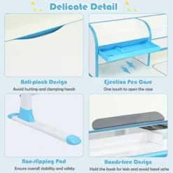 Costway Adjustable Height Kids Study Desk Drafting Table Computer Station PinkBlue -Chic Furniture Store GUEST 25d79093 05f5 4cfb b8e3 905d56be96b2