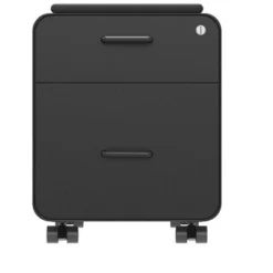 Monoprice Round Corner 2-Drawer File Cabinet - Black, Lockable With Seat Cushion - Workstream Collection -Chic Furniture Store GUEST 265e8b06 c8e0 455c b83d 918dc0ebf1bc