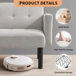 Gaomon Double Sofa Bed, 3-Position Adjustable Recliner Sofa, Modern Recliner With Legs, Off-The-Floor Design For Easy Cleaning -Chic Furniture Store GUEST 28263184 726d 417a 9d7a cd41d9320f15