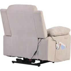 Electric Lift Recliner With Adjustable Massage, Heating Function, Infinity Positions And Side Pockets - ModernLuxe -Chic Furniture Store GUEST 2898d546 f123 4c7a 86e4 e398469a1645