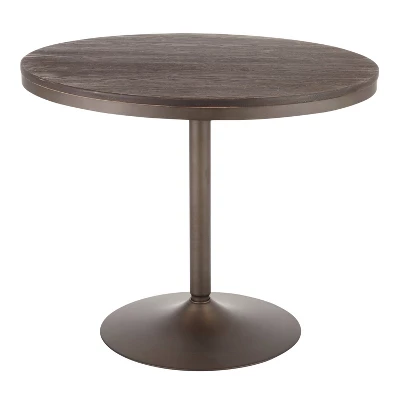36" Dakota Industrial Round Dining Table - LumiSource 3 36" Dakota Industrial Round Dining Table - LumiSource - Image 3