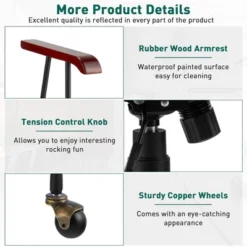 Costway Velvet Home Office Chair Swivel Adjustable Task Chair W/ Wooden Armrest -Chic Furniture Store GUEST 295110a1 e91b 43ce 9389 c004659f2d4f