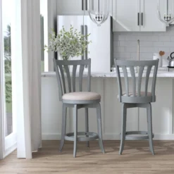 25.75" Savana Swivel Counter Height Barstool Blue (Wirebrush)/Cream - Hillsdale Furniture 21 25.75" Savana Swivel Counter Height Barstool Blue (Wirebrush)/Cream - Hillsdale Furniture -Chic Furniture Store GUEST 2b7eafdb 5b6c 44b1 baaf 0b9775909550