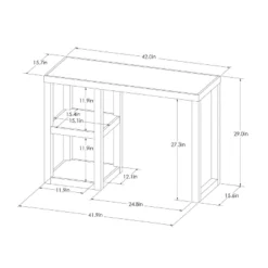 Carson Wood Writing Desk With Storage White - Threshold™ -Chic Furniture Store GUEST 2e25fab9 58e1 4d1d ab2f 351e9f9fb385