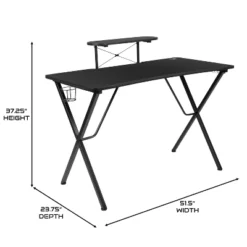 BlackArc Gamma Gaming Desk & Chair Set - Black & Red High Back Gaming Chair With Flip-Up Arms; Desk With Detachable Headphone Hook/Cupholder -Chic Furniture Store GUEST 2fc70bdb 9bd1 479c a139 21bc12b8e1ec 1