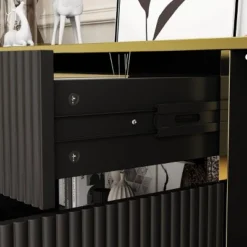 FUFU&GAGA Wave Finish 4 Door Floor Standing Sideboard With Adjustable Shelves 20 FUFU&GAGA Wave Finish 4 Door Floor Standing Sideboard With Adjustable Shelves -Chic Furniture Store GUEST 308f069d 743e 49ff 9b04 62d74eaf43a6