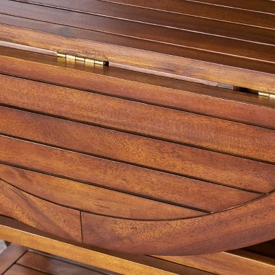 Cynthia Farmhouse Wooden Bar Cart Dark Oak Brown - Christopher Knight Home 2 Cynthia Farmhouse Wooden Bar Cart Dark Oak Brown - Christopher Knight Home - Image 2