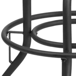 Merrick Lane Counter Stool Contemporary Black Faux Leather Backless Stool With Swivel Seat Height Adjustment And Footrest -Chic Furniture Store GUEST 337eb5a1 3bb5 4388 bf00 7015daf8422a